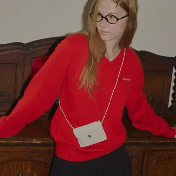 4way suede mini pouch 스웨이드 미니 파우치 화이트