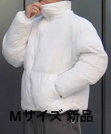 남성용 confirm 나일론 파이버 다운 자켓 화이트 M 새상품