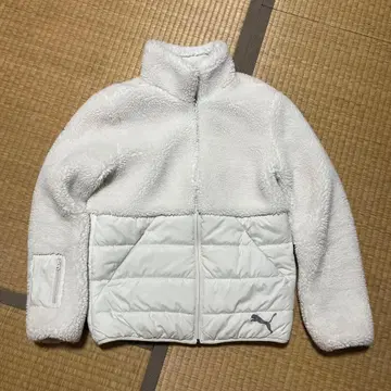 PUMA 플리스 자켓 M 화이트