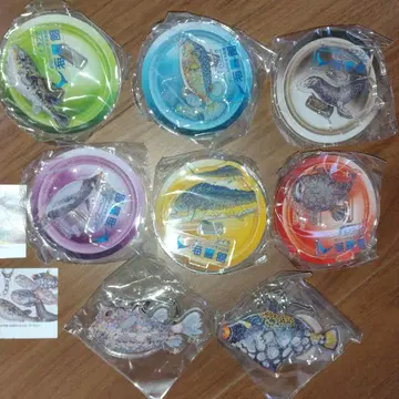 평면 수족관 namiko 카이쿄칸 한정판 아크릴 스탠드 키링 8종