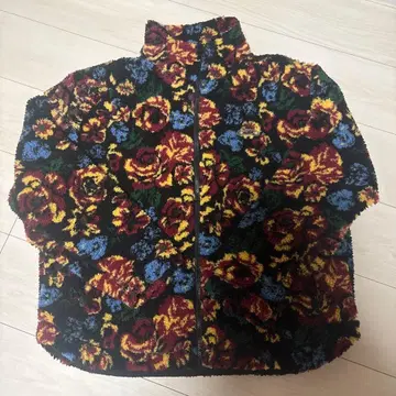 x-girl 꽃무늬 플리스 자켓