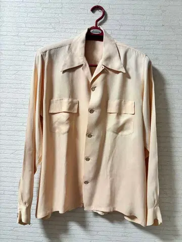 50s 레이온 셔츠 오픈 카라