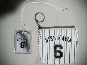 롯데 6 니시카와 시쇼 유니폼 미니 파우치 & 부적