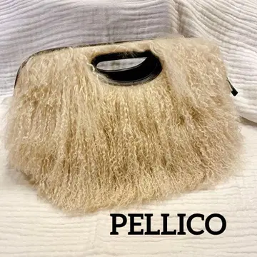 [ 새상품급 ] PELLICO ANELLI REVERSE 퍼 백 가죽 백