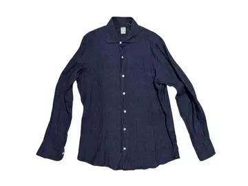 피나모레 린넨 셔츠 네이비 40