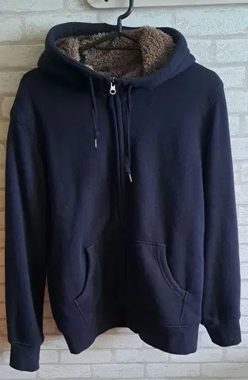 UNIQLO 네이비 속기모 후드티 남성용 M 사이즈