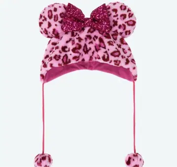 디즈니 레오파드 무늬 미니 팬캡 2025 핑크