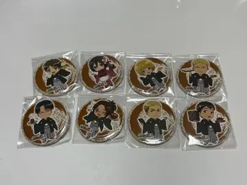 진격의 거인 캐릭터움 카페 캔뱃지 기모노 버전 컴플리트 세트