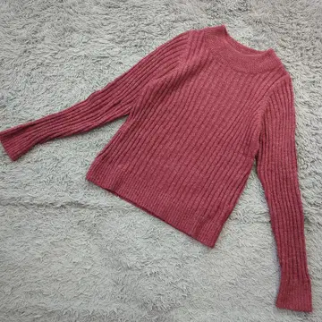 g040 CHILD & WOMAN [ F ] 리브 하이넥 스웨터