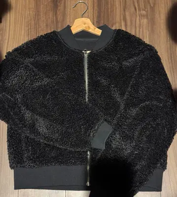 UNIQLO 블랙 보아 블루종 ( 안감 플리스 )