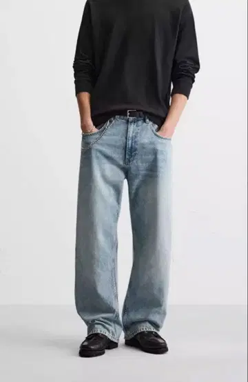 ZARA 배기핏 데님 와이드