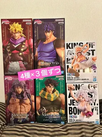 Mometria 죠죠의 기묘한 모험 피규어 4종 x 3개 세트 원피스
