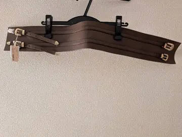 새상품 에이미 이스트 월 브라운 이중 버클 벨트