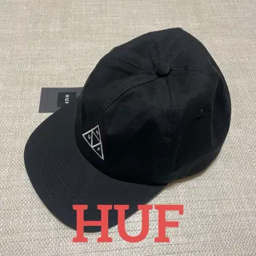 [새상품]HUF 하프 로고 스냅백 캡 logo cap black 블랙
