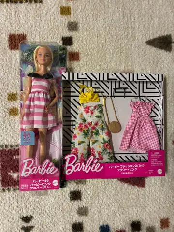 미개봉 바비 65주년 해피 핑크 기념