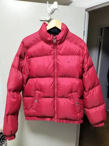 TOMMY HILFIGER 레드 다운 자켓 M