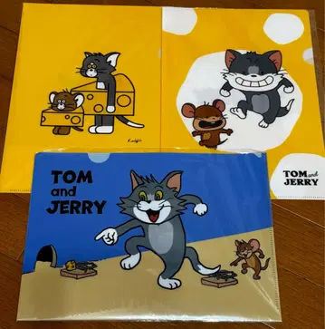 톰과 제리 85주년 기념전 클리어 파일 3장 세트