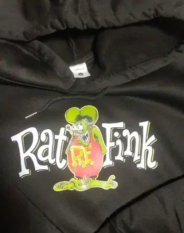 Rat Fink 블랙 후드티