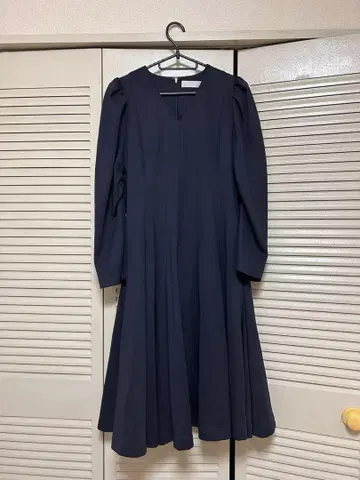CELFORD 롱 슬리브 분또 원피스 네이비 38