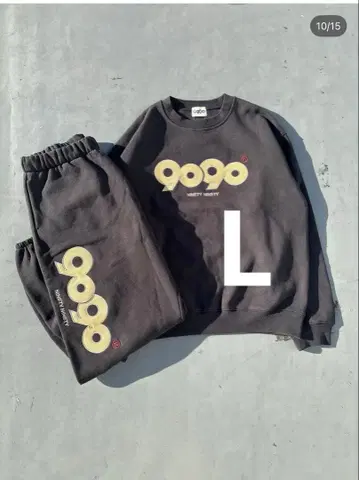 9090 블랙 맨투맨 세트