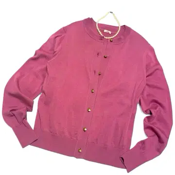 새상품급 IENA 이에나 울 니트 앙상블 골드 버튼