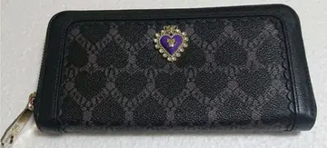 즉시 구매 OK 안나수이 ANNA SUI 장지갑 라운드 블랙