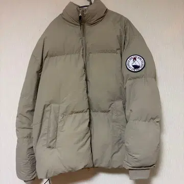 카키 다운 자켓