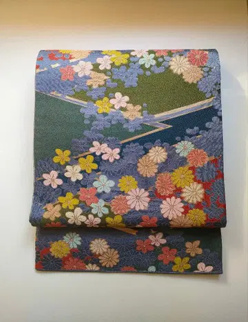 후쿠로 오비 오바 니시진 비단 육통 패턴