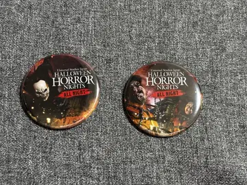 할로윈 호러 나이트 캔뱃지 2개 세트