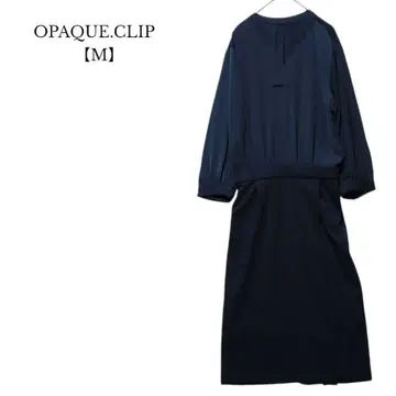 [ 새상품급 / 오파크 클립 ] 이소재 도킹 원피스 네이비 M 사이즈