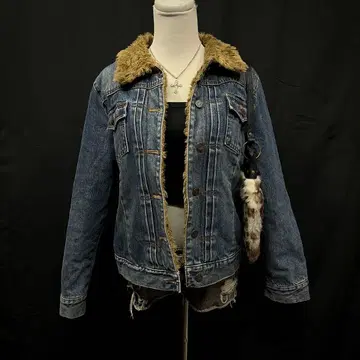 헤이세이 갸루 y2k 그런지 GAP 데님 자켓 두꺼운 원단 보아 자켓