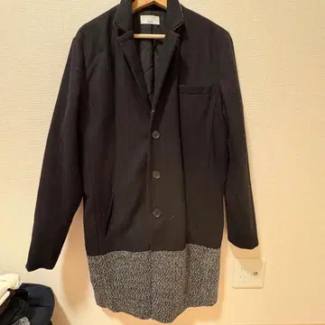 Lui's 체스터 코트 블랙 그레이