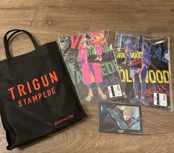 [ 미개봉 새상품 ] 트라이건 스탬피드 굿즈 세트 바슈 울프우드