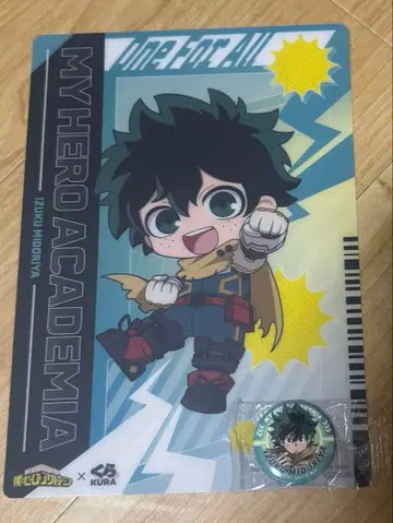 쿠라스시 나의 히어로 아카데미아 바쿠고 카츠키 캔 배지 책받침 2종