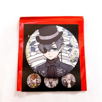 흑집사 Black Label 캔뱃지 Bone & Flower 시엘