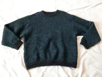 레어 컬러 L.L.Bean 버즈아이 니트 80s 노르웨이산 XL