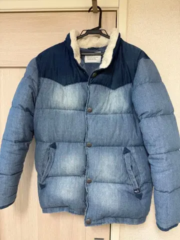 BAYFLOW 다운 자켓 데님 블루