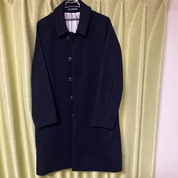 MEN'S MELROSE 네이비 체스터 코트