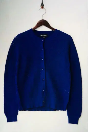 미사용 새상품 질스튜어트 메쉬 니트 가디건 파랑 M