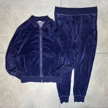 PUMA 셋업 상하의 트랙 자켓 벨로아 별포 자수 봄버