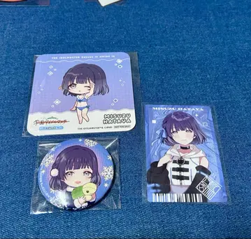 학원 아이돌 마스터 학마스 하타야 미스즈 캔뱃지 & 특전류 세트