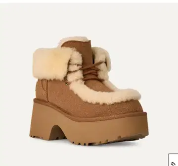 통굽 브라운 어그 부츠