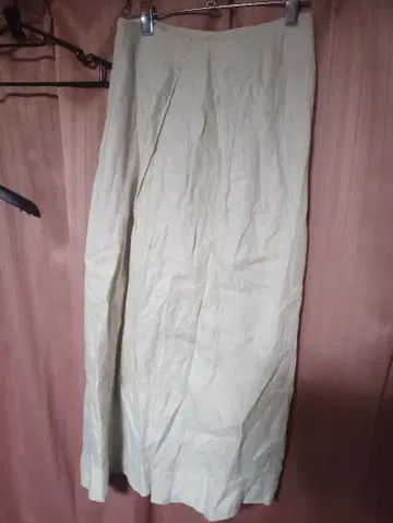 아다스트리아 린넨100% 아이보리 베이지 스커트