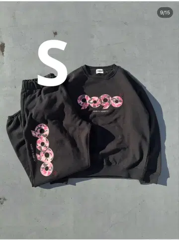 블랙 맨투맨 셋업