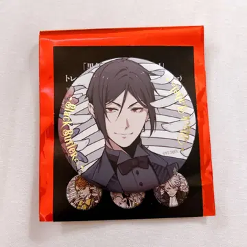 흑집사 Black Label 세바스찬 캔뱃지 Bone & Flower