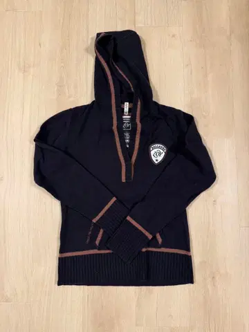 zoy 후드 부착 니트 후드티 38 사이즈 네이비