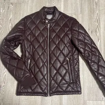 ZARA MAN 다크 브라운 퀼팅 자켓 38 S