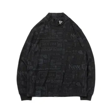 NEWERA 하이 칼라 긴팔 퍼포먼스 T셔츠