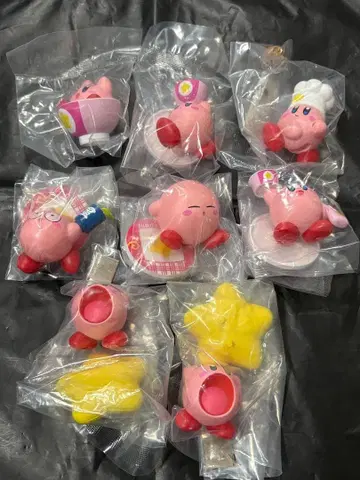 커비와 요시노야 만푸쿠 대작전 피규어 세트 8개