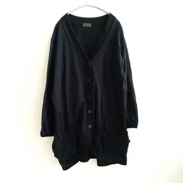 유민 가디건 네이비 컬러 미들 기장